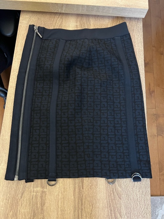 Guess Dresses & Skirts - GUESS Black Logo Jacquard Pencil Skirt with Side Zip